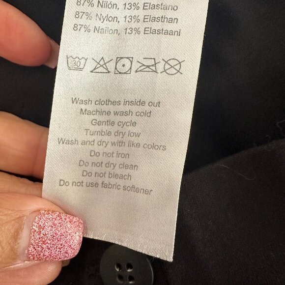 Yogi Place Pants Black High Rise Straight Leggings Lounge Workout - Picture 14 of 16